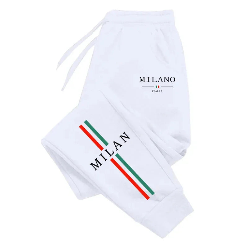 2025 Hot Sale Milan City Printed Jogger Pants Men Women Autumn Winter Casual High Quality Outdoor Running Sports Casual pants