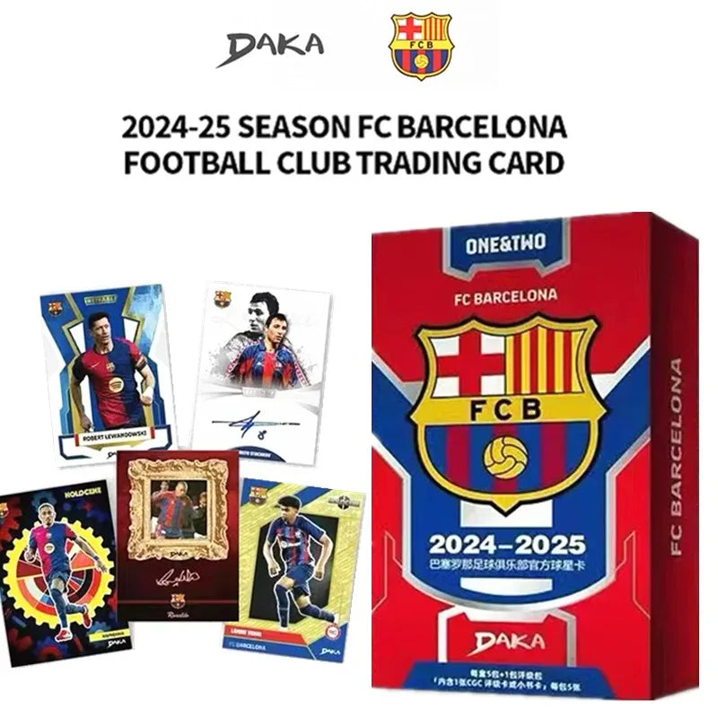 Official Authentic 2025 DAKA FC Barcelona Football Star Cards Rare Collection Signature Card Essential for Fans To Collect