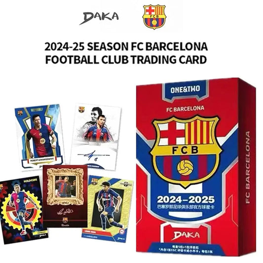 Official Authentic 2025 DAKA FC Barcelona Football Star Cards Rare Collection Signature Card Essential for Fans To Collect