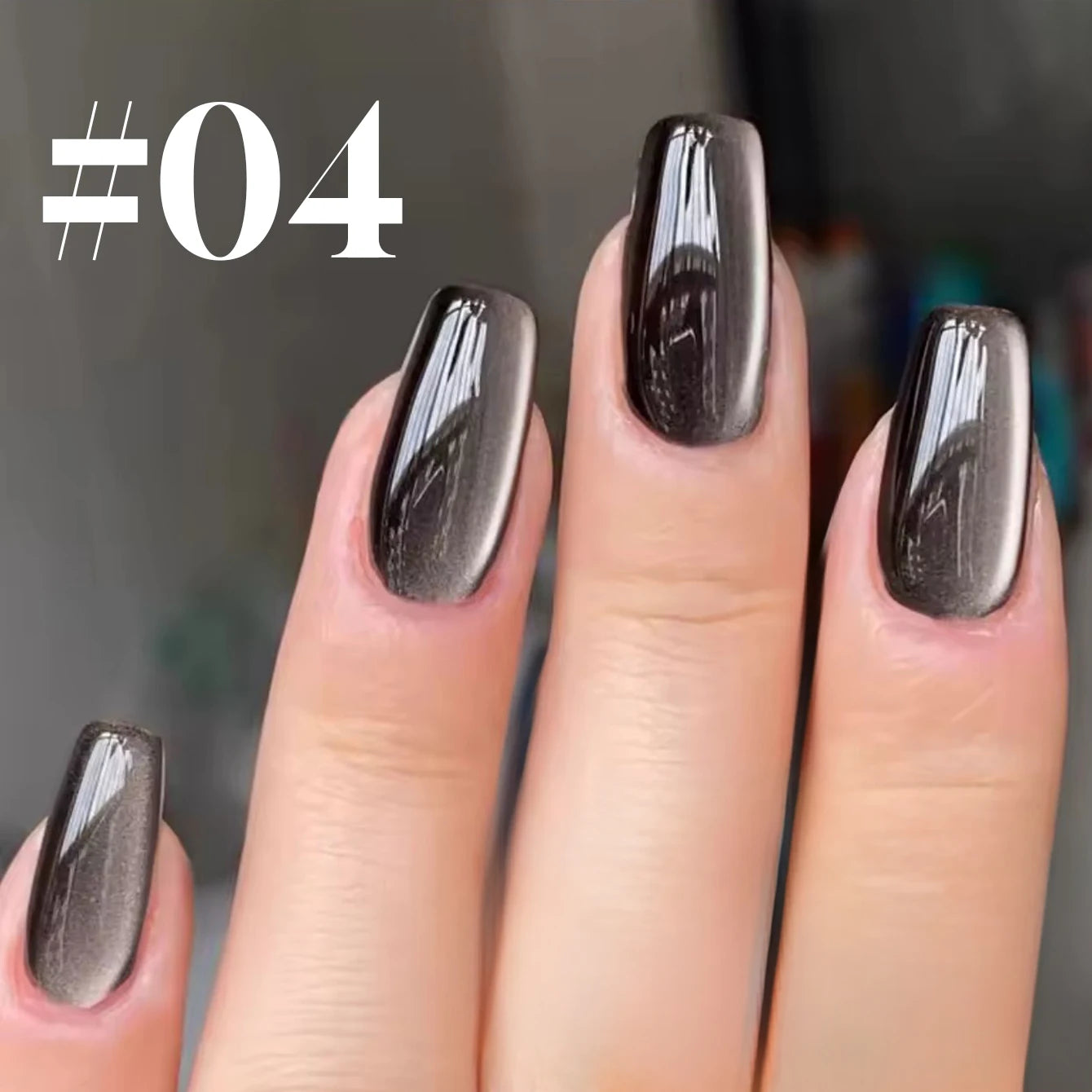 12ML 1-21pcs Toe Selling Whitening Glass Bead Cat Eye Gel Nail Polish Black Nails Nail Art Grey Cat Eye Nail Polish Cute Nails