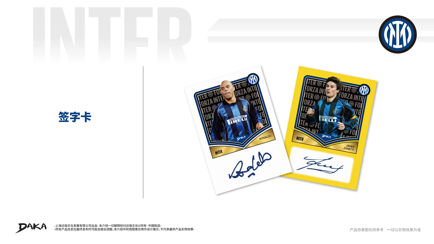 Genuine Daka 2025-26 Top Audience Series Internazionale Milano Real Madrid Barcelona Collection Card Football Club Official Box