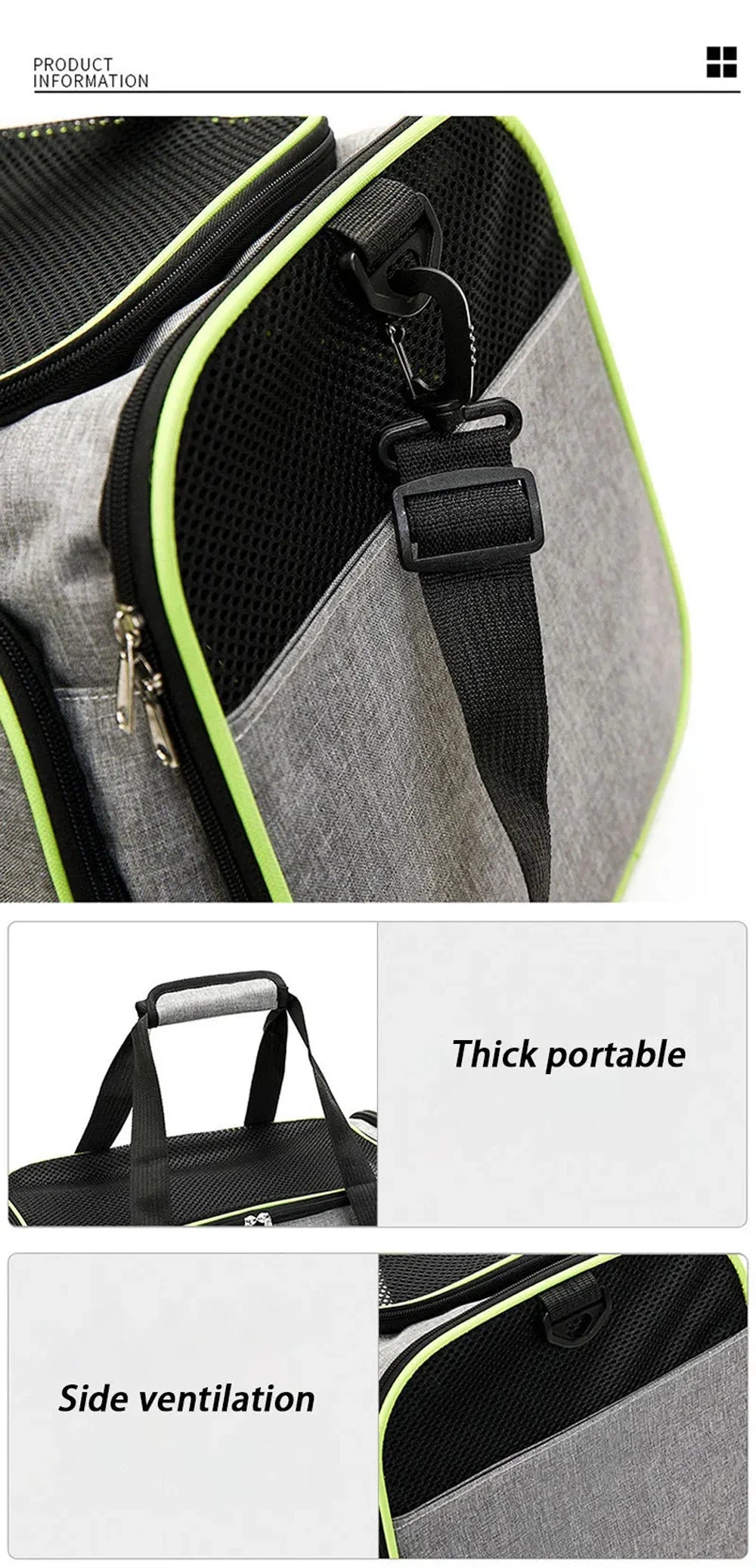 Pet Carriers Bag Portable Breathable Foldable Bag Cat Dog Carrier Bags Outgoing Outdoor Travel Pets Cats Handbag Safety Zippers