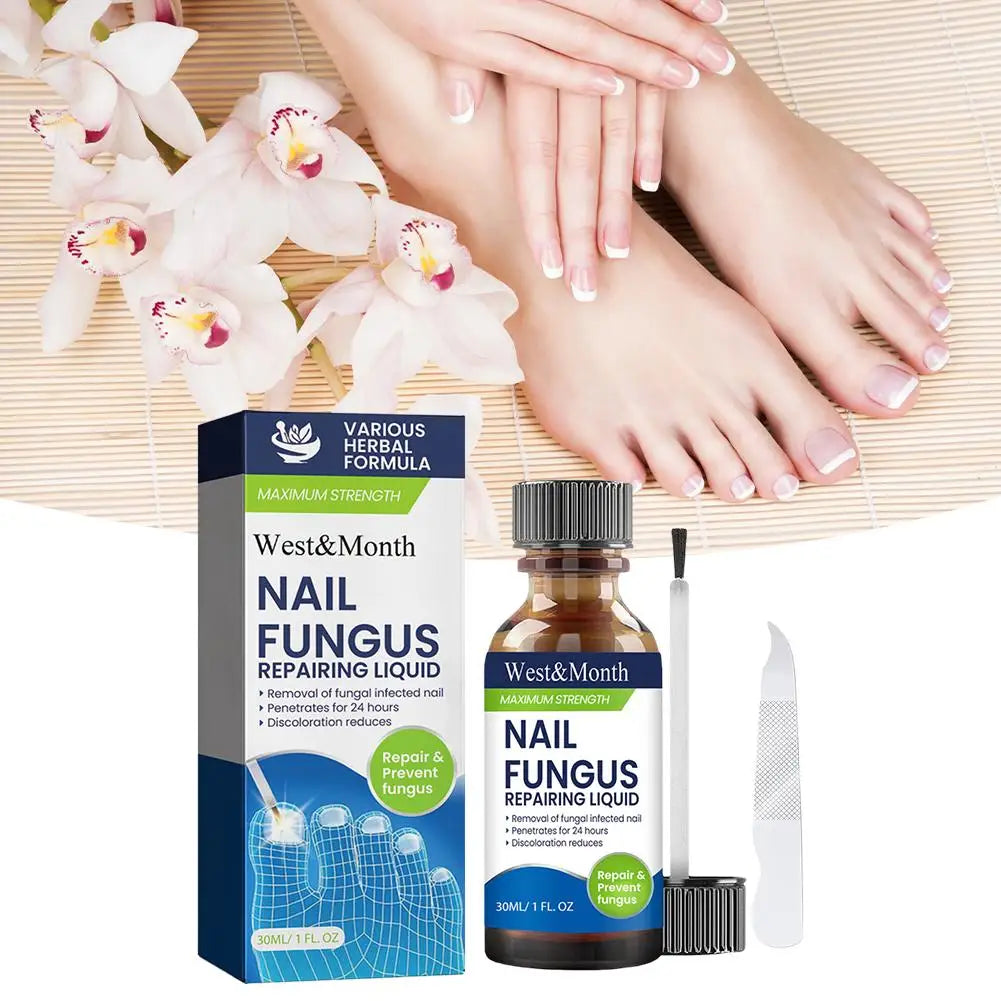 Nail Fungus Care Solution Anti-Infection Onychomycosis Repair Damaged Cracked Hand Foot Nail Manicureed Health Care Essence