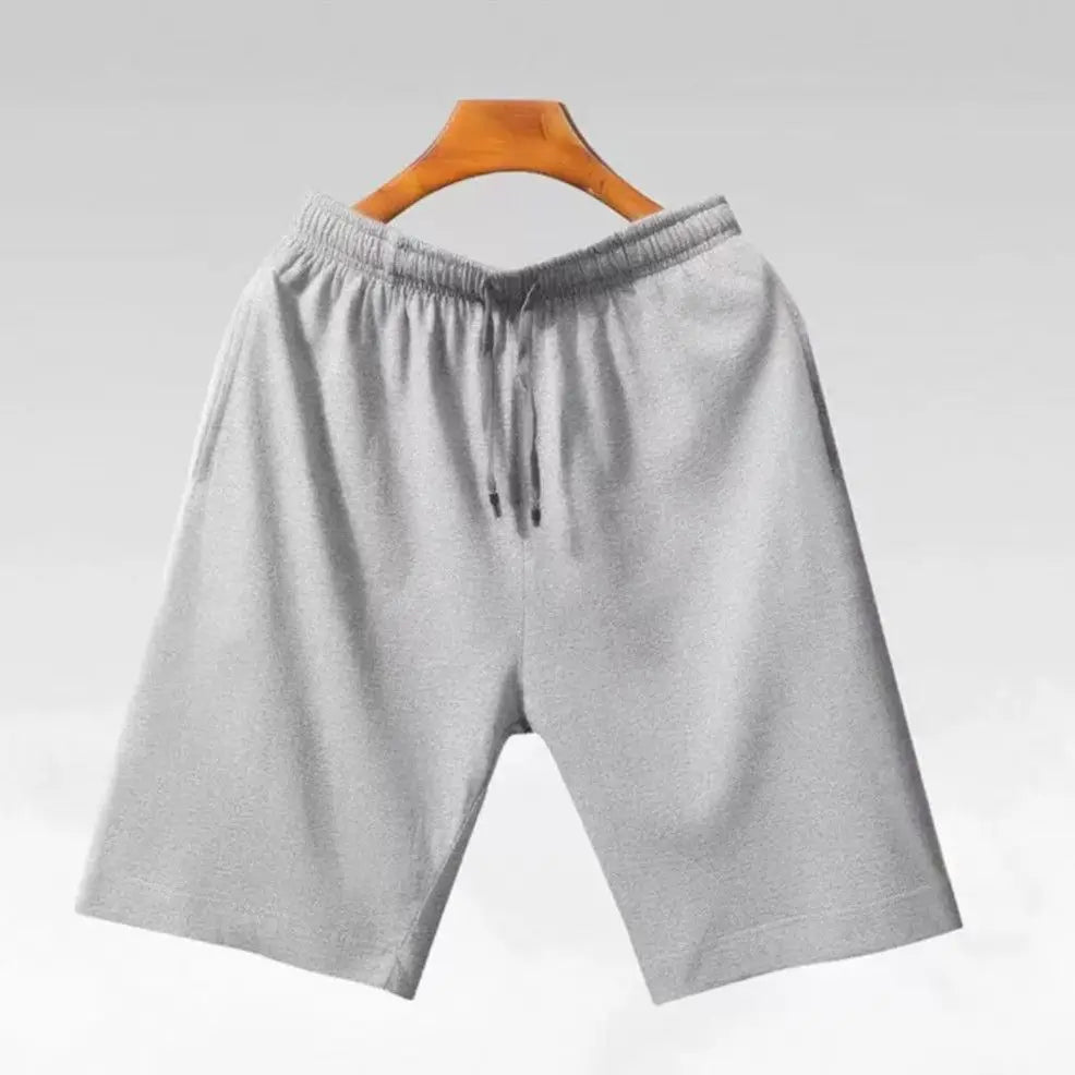 Summer Men's Shorts New Casual Loose Cotton Shorts Solid Color Comfortable and Breathable