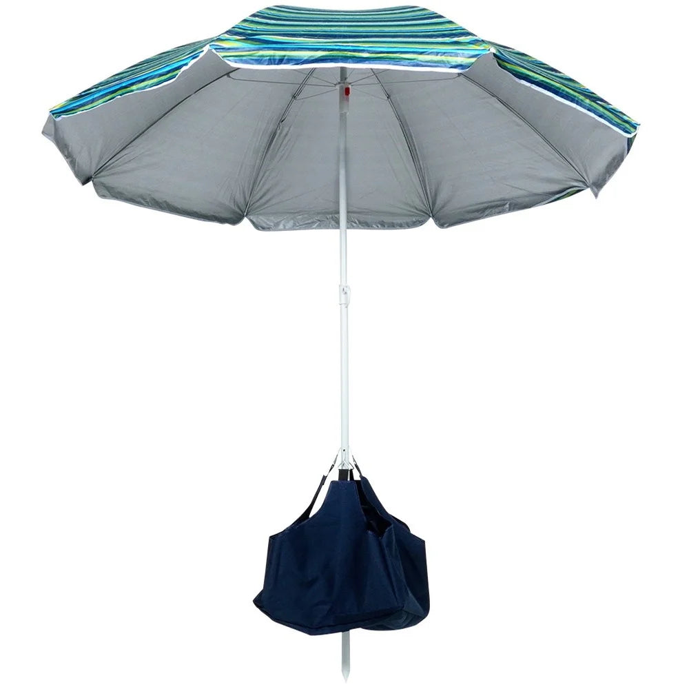 Beach umbrella with base 147 cm