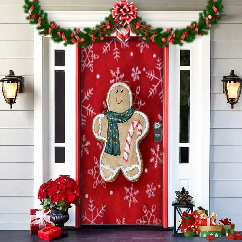 Halloween Decoration Door Curtain Cartoon Ghost Pumpkin Reindeer Home Horry Hanging Ornament Dream Party Entrance Navidad