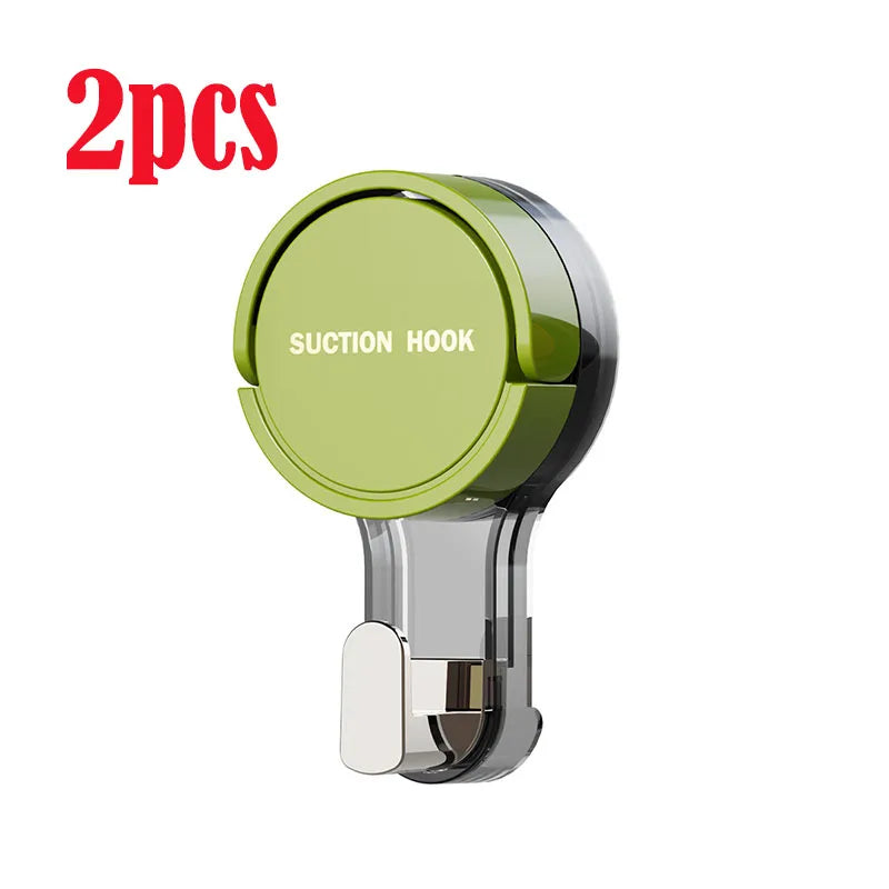 Suction Cup Hook Reusable Stronge Vacuum Bathroom Suction Cup Hooks Waterproof Towel Rack Clothes Hanger Hook Accessory