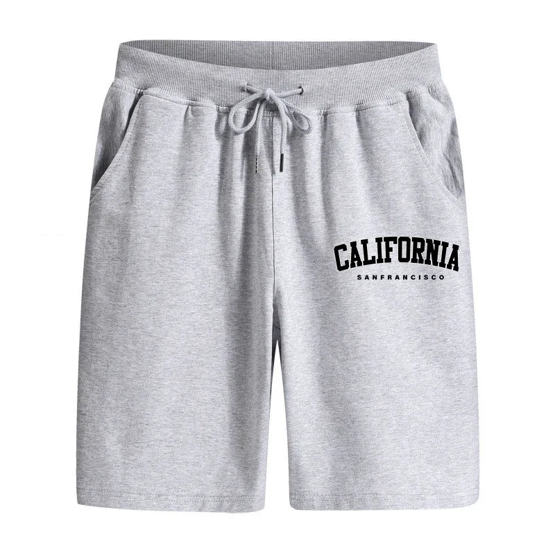 Summer Mens Shorts Printing Casual Short Trouser Gym Fitness Sports Sportswear Daily Morning Run Man Shorts Jogging Knee Pants
