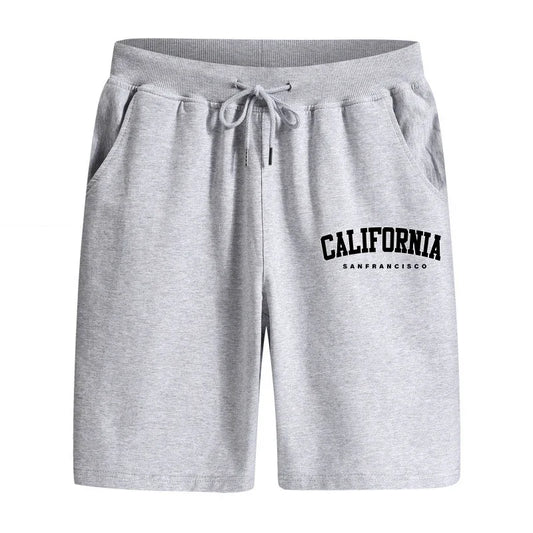 Summer Mens Shorts Printing Casual Short Trouser Gym Fitness Sports Sportswear Daily Morning Run Man Shorts Jogging Knee Pants