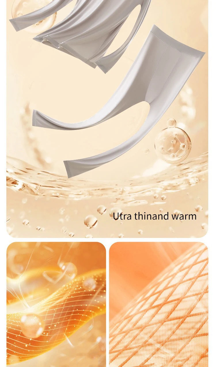 Men Thermal Underwear Set Plus Size Ultra-thin Pajamas Suit High Elastic Long Sleeve Long Johns Autumn Winter Skincare Clothing