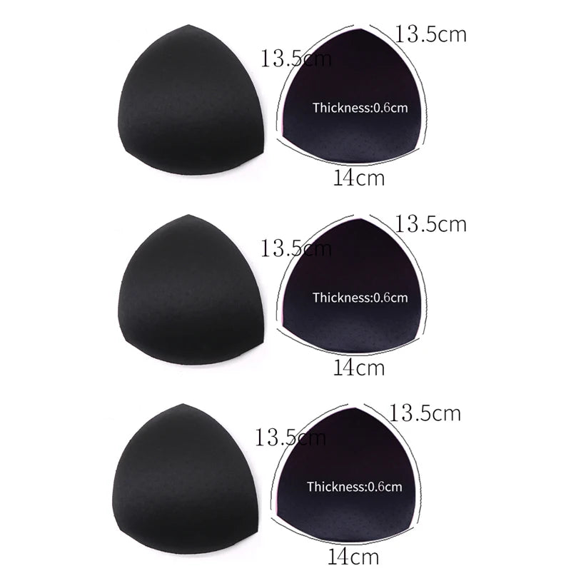 1/2/3Pair Removeable Push Up Pads Bra Pad Triangle Bra Padding Inserts Chest Cups Pads for Swimsuit Bikini Padding Intimates