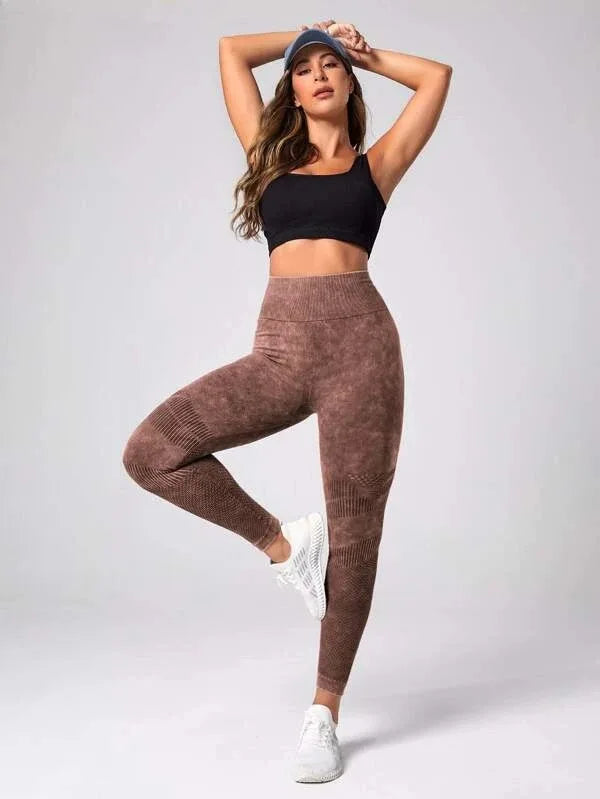 Ladies' Summer Quick Dry Yoga Leggings Gym Running High Waist Butt Liftting Fashion Slim Tights Elastic Seamless Leggings