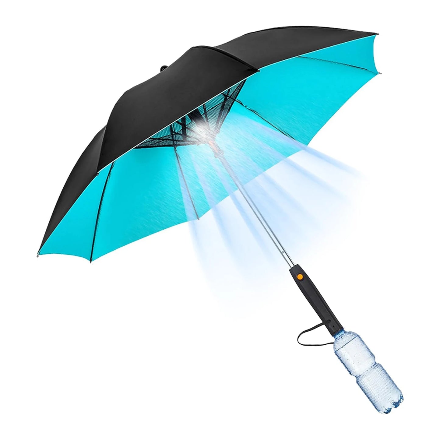 Portable Cooling Umbrellas With Fan Sprayers UV Protection Waterproof Multi-Function High-density Umbrellas For Beach Outdoor