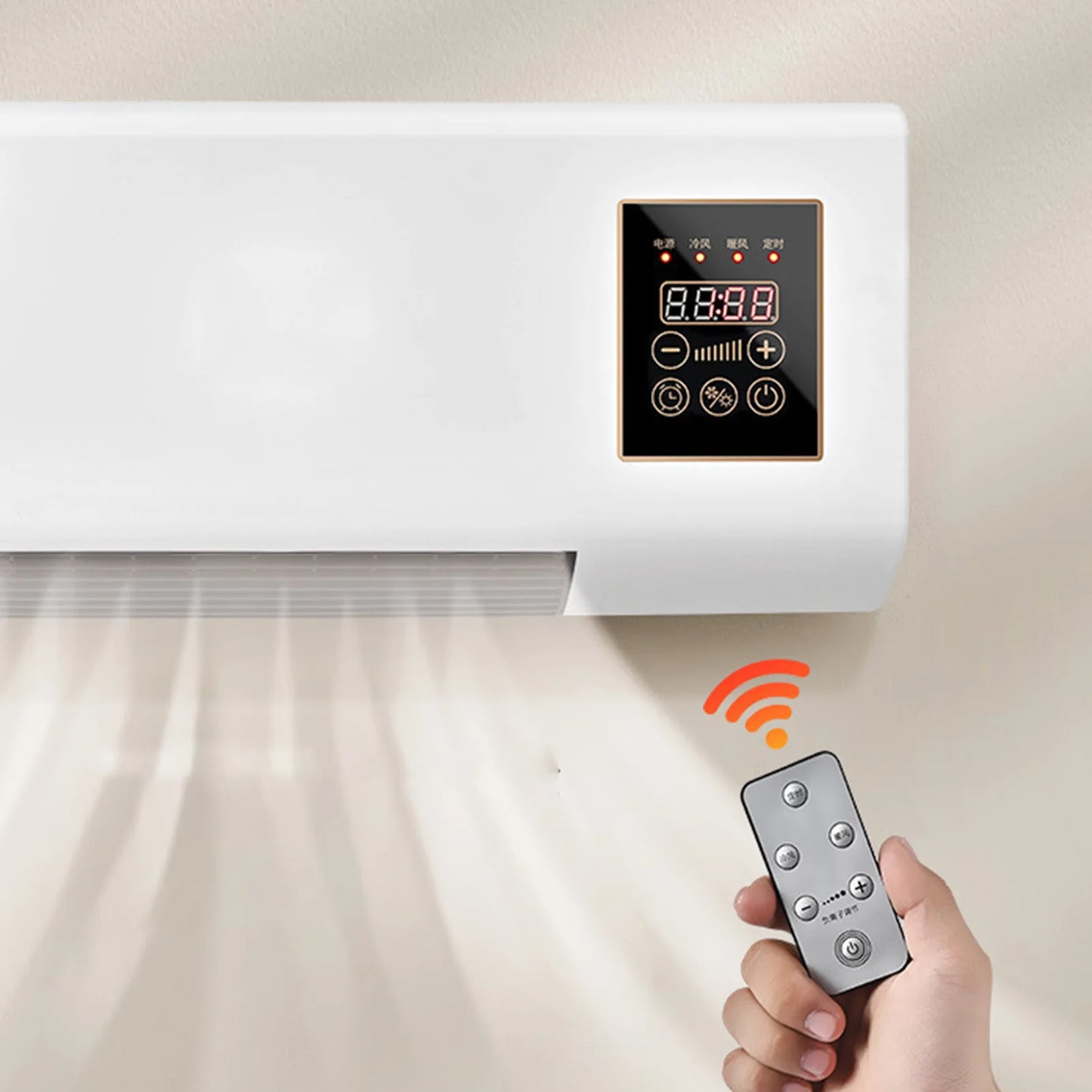 Air Conditioner Constant Temperature Heating  Control Mini Wall Air Conditioner with Remote Control for Living Room