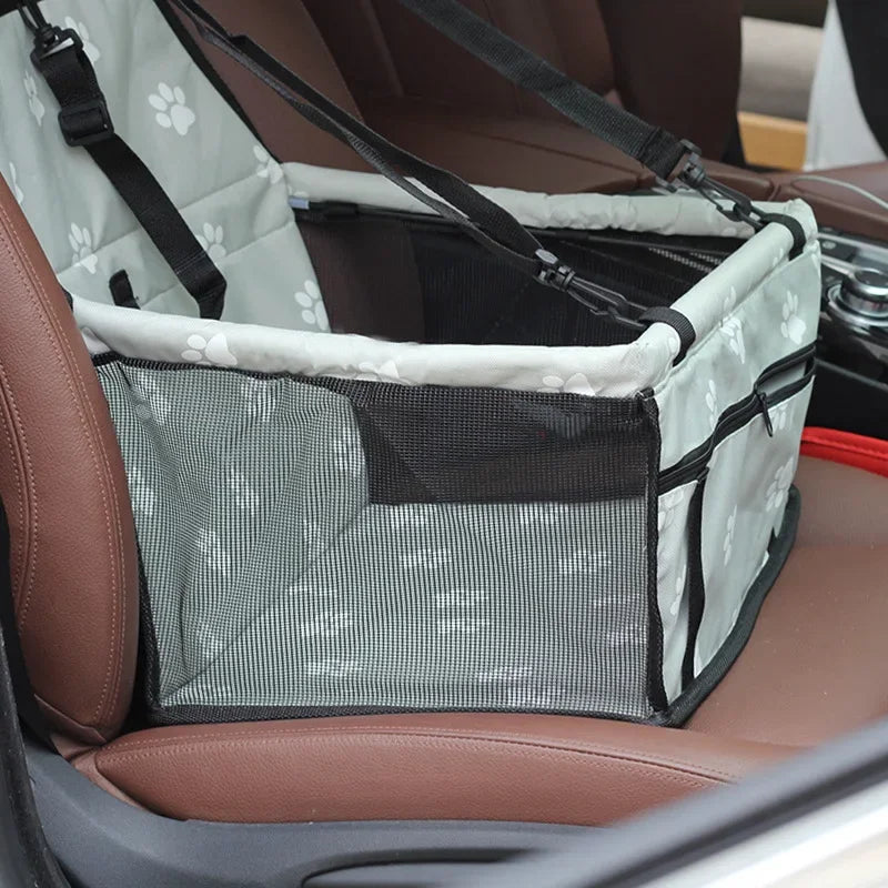 Pet Dog Car Carrier Seat Bag Waterproof Basket Folding Hammock Pet Carriers Bag For Small Cat Dogs Safety Travelling Mesh