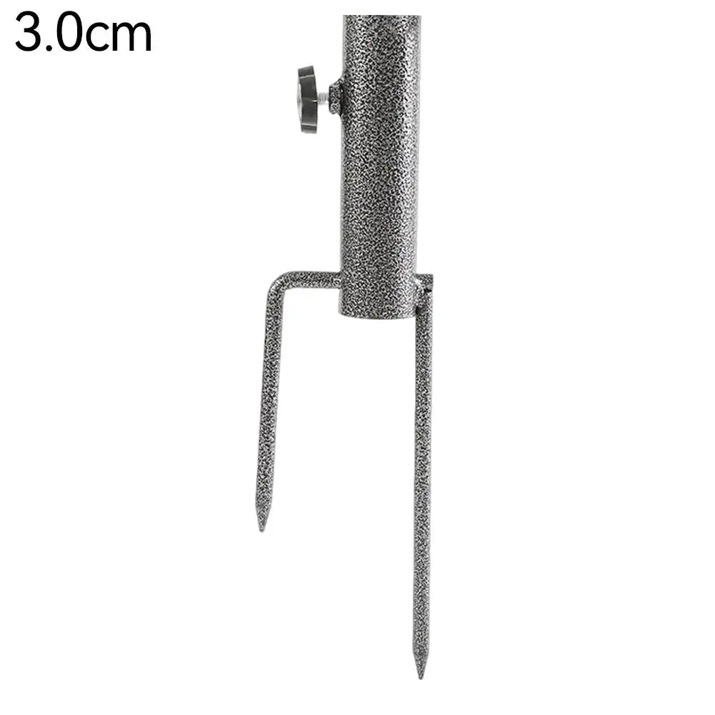 Black Diamond Sun Umbrella Inserted Beach Fishing Gear Yard Umbrella Base Two Feet Nailed for Sitting