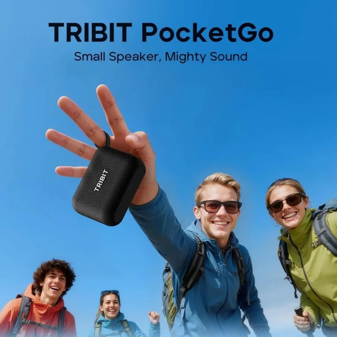 Tribit PocketGo Portable Bluetooth Speaker IP68 Waterproof BT6.0 Built-in Mic TWS APP EQ for Outdoor Pool Party Camping Travel