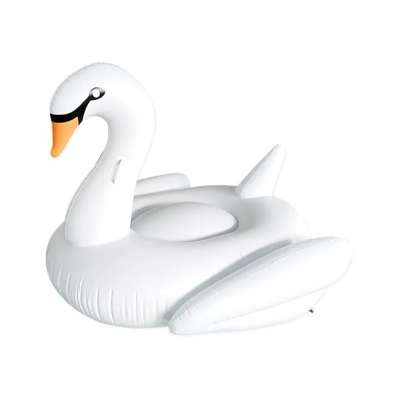 Summer Water Toys Swimming Pool Toy Water Party Floating Bed Giant PVC Inflatable Swan Floating Row Floating Raft Air Mattres