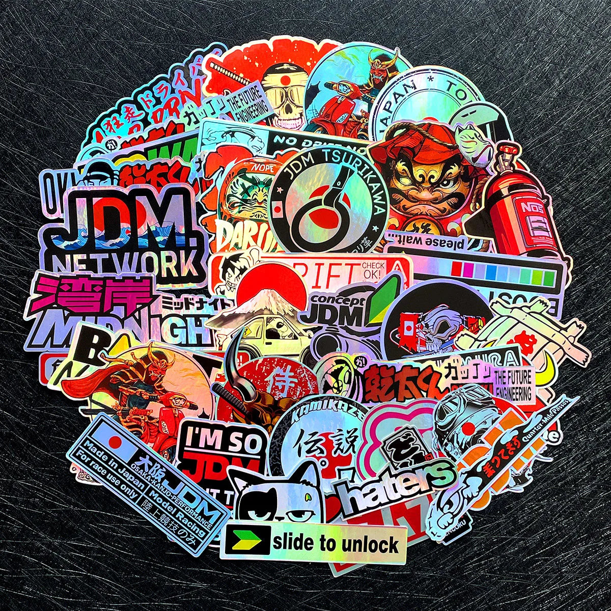 40PCS/Lot Random JDM Motorcycle Decal Moto Body Helmet Car Vinyl Stickers Accessories For YAMAHA MT07 09 R1 R3 R6 Nmax Xmax Tmax