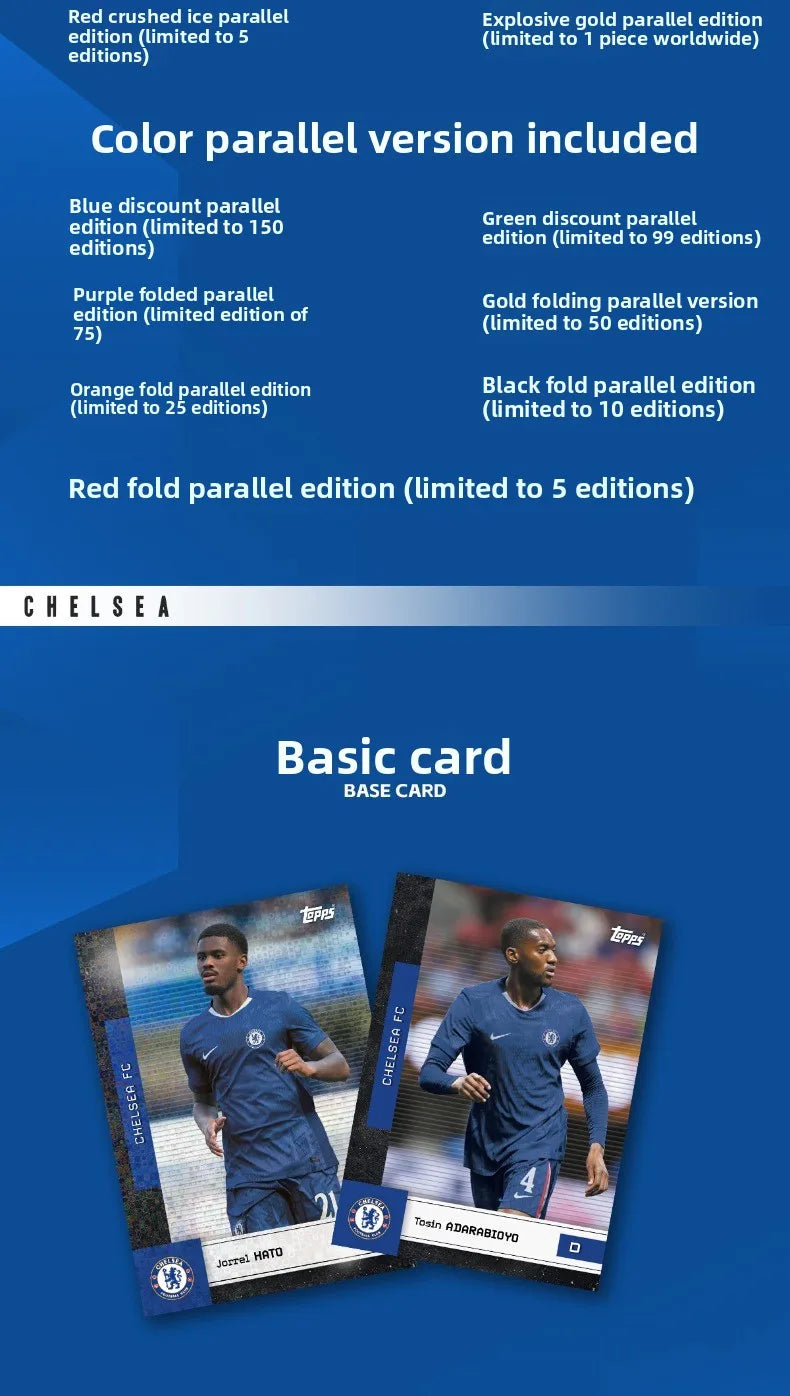 2025/26 Topps Genuine Soccer Trading Cards Man Utd PSG Juventus Chelsea Bayern Man City Barca Rare Auto Parallel Collectibles