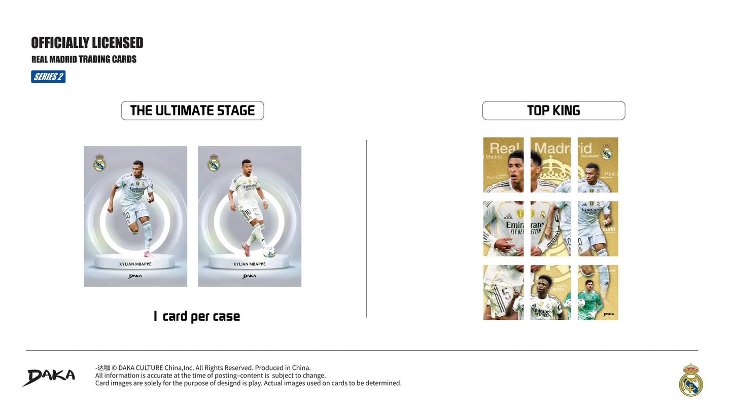 Genuine Daka 2025-26 Top Audience Series Internazionale Milano Real Madrid Barcelona Collection Card Football Club Official Box