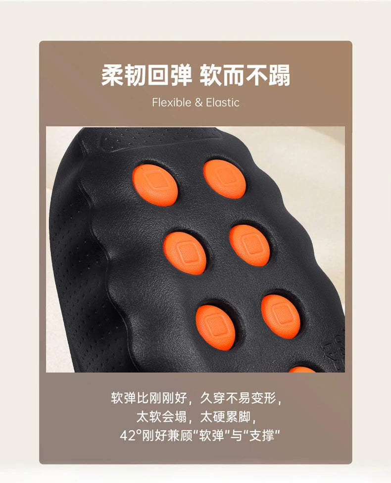 New Men's Slippers Outdoor Soft Thick Sole Slides Breathable Sandals Non-Slip Bathroom Slippers Lightweight Summer Beach Sandals