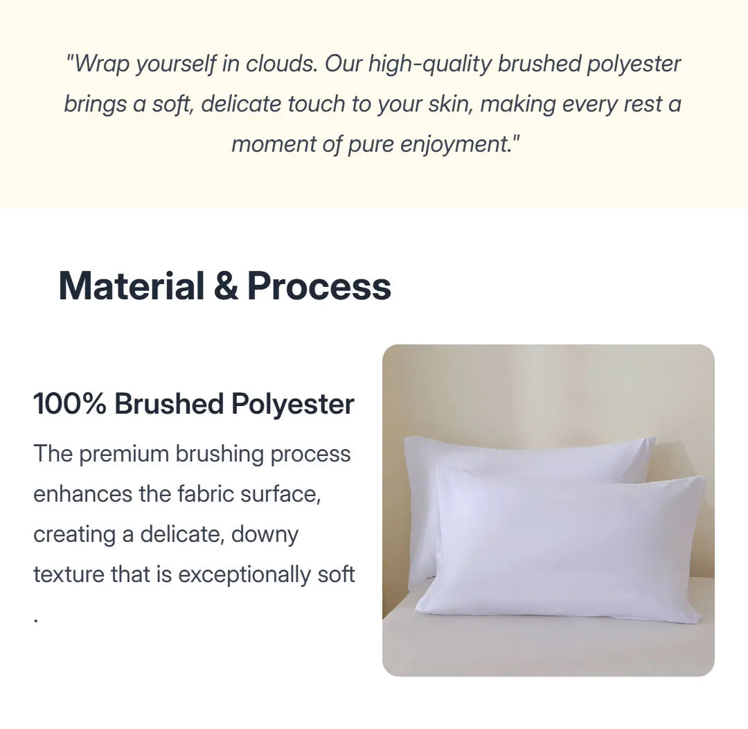 2 Pieces Sets 50x65cm 50x70cm 50x75cm 50x90cm 100% Brushed Fabric Pillowcases Pillow Cover Set