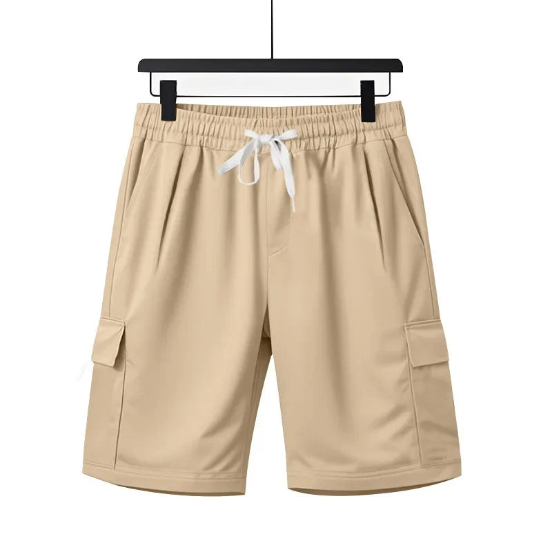 Sports five-point pants men's summer breathable and skin-friendly loose squat jogging casual multi-pocket tooling shorts