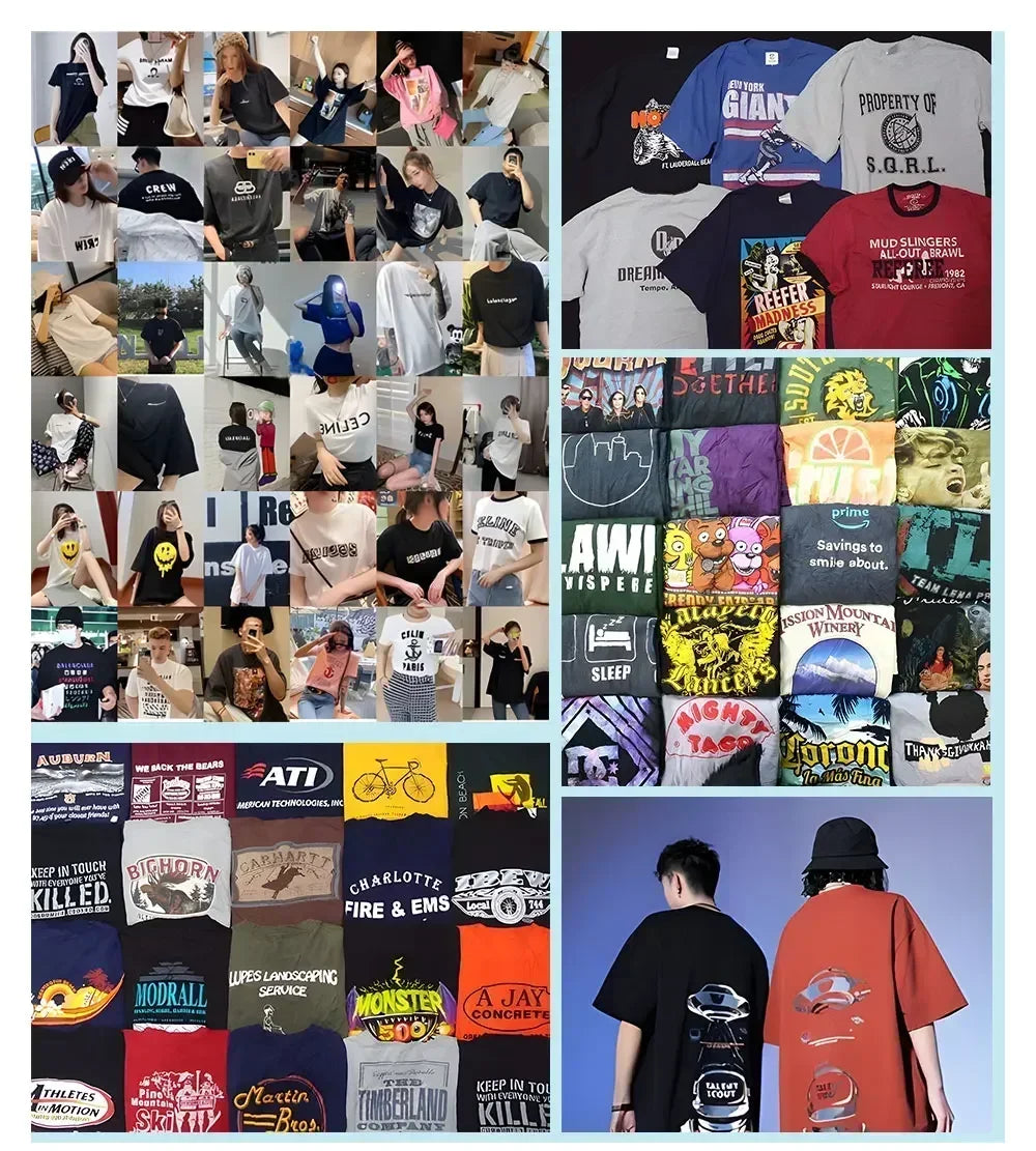 Cat Light Simplicity Printed Men's T-Shirts 100%Cotton Breathable Comfortable Tops For Men Summer O-neck Oversize Men Clothing
