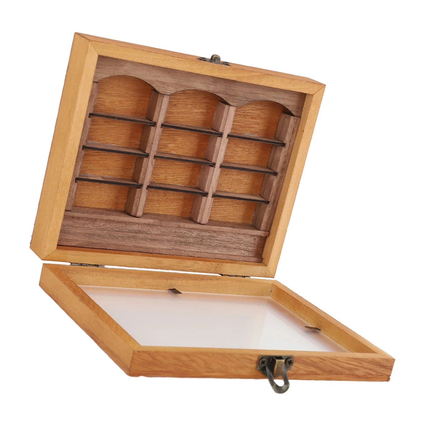 Miniature Bookshelf Decoration Miniature Book Boxes Display Shelf Relieve Stress Exquisite  Wood Stylish for Bookstore
