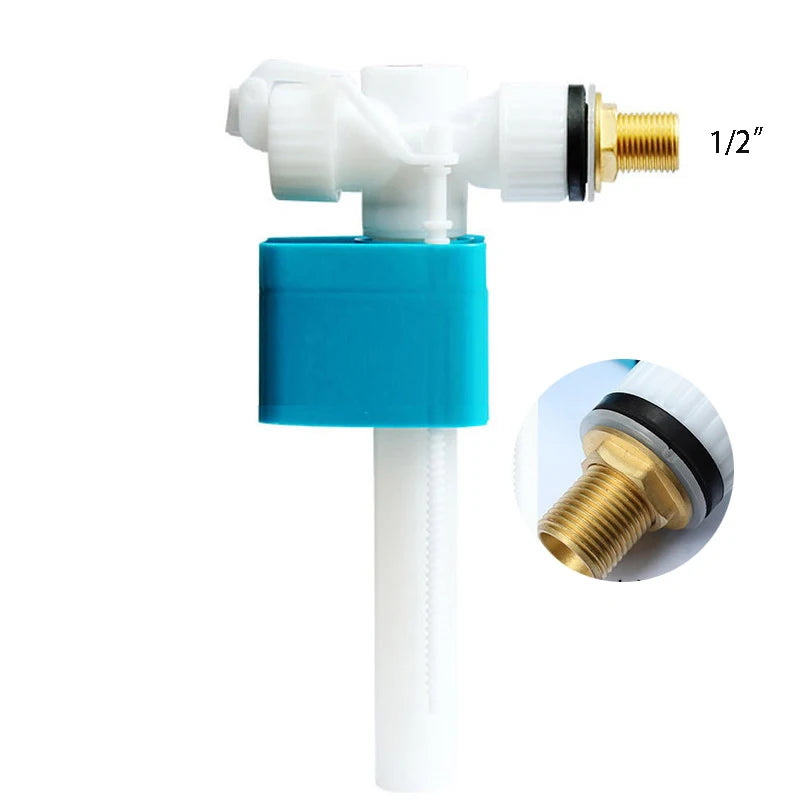 WETIPS Linear Control Toilet Fitting Outlet Valve Water Saving Flush Water Saving Flush Kit Toilet Tank Drain Fittings System
