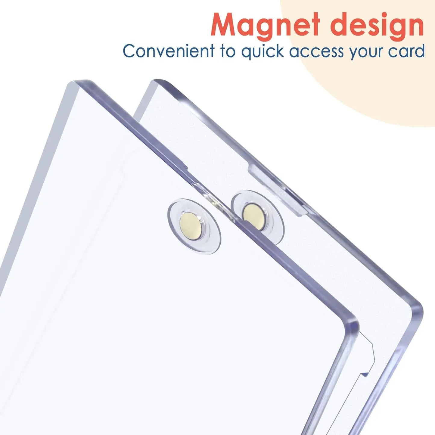 Magnetic Card Holder Support Set 35PT Hard Plastic Protectors Sleeves Trading Display Case Baseball Football Sports Yugioh Cards