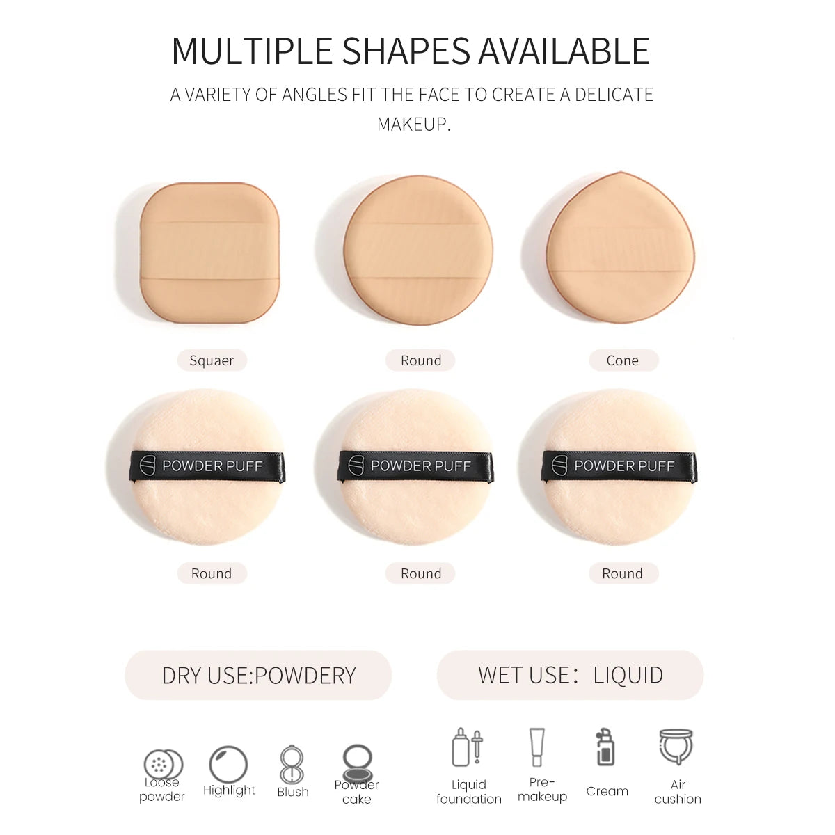 MAANGE 54PCS Professional Makeup Tools Kit with Bag 30PCS Makeup Brush Set Makeup Sponge Removal Puff Makeup Storage Bag Travel