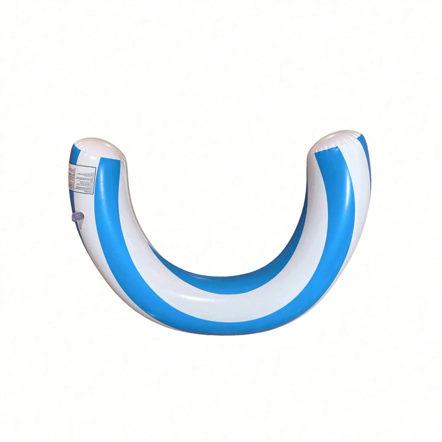 1pc New Striped U-Shaped Inflatable Swimming Ring，Arch Shape Design Swimming Pool Float，Thickened PVC Floating Device,For Summer