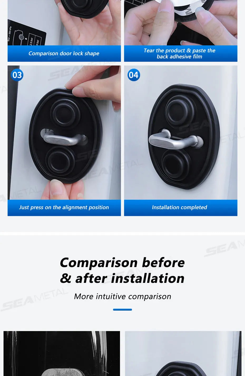 BLALION Car Door Closing Shockproof Silicone Cushion Mute Shock Absorber Protective Covers Mute Buffering Cushion Accessories