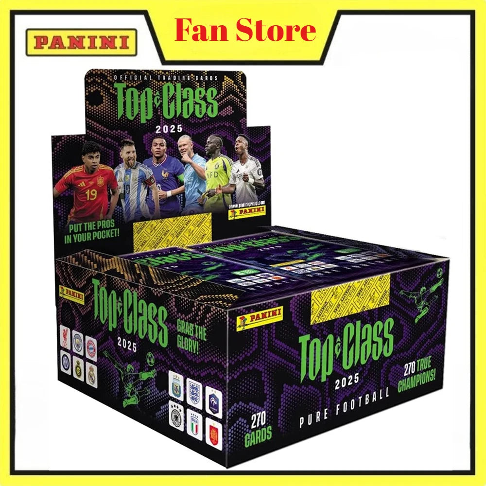2025 Season PANINI Top Class Soccer Trading Cards Booster Pack - Limited Edition Signature Ballsuperstar Collection Fan Gift