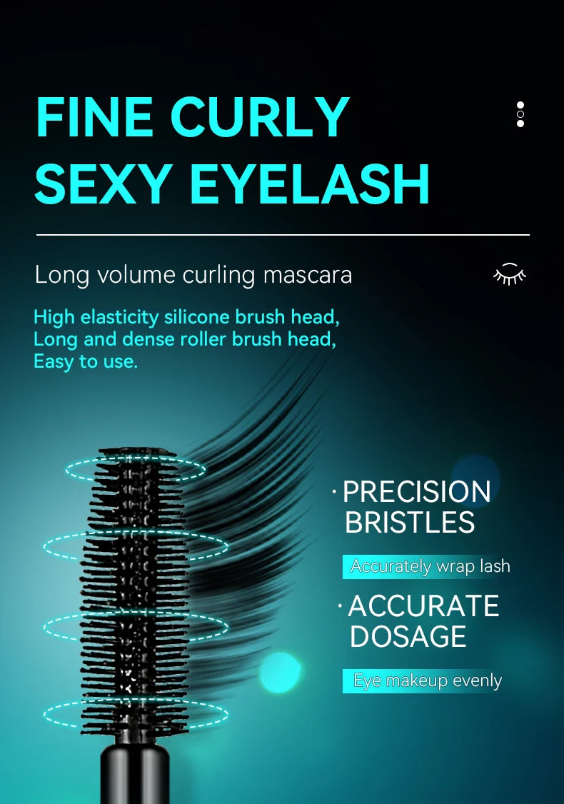 Mascara, waterproof and sweat proof, fast drying and anti smudge, long-lasting makeup, Create thick & natural eye makeup