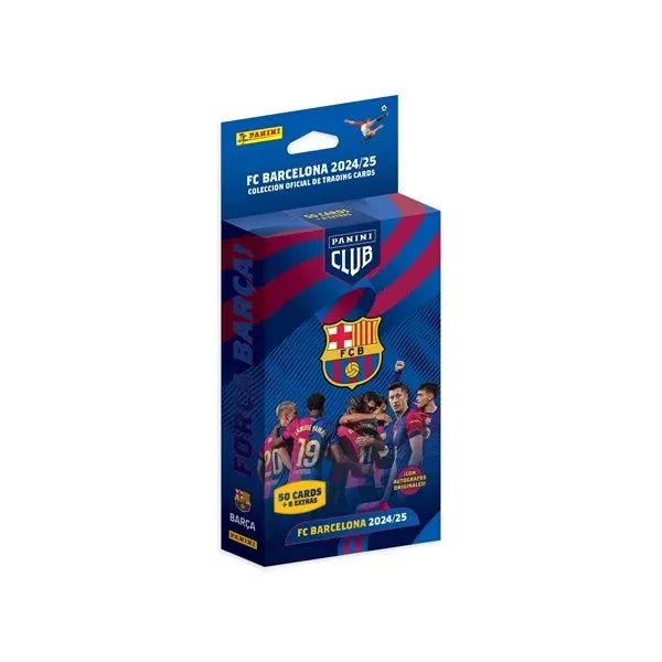 Genuine Panini 2024-25 FC Barcelona Team Box Soccer Trading Cards Leo Messi Lamine Yamal Collectible Football Card Gift for Fans