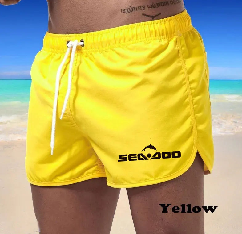 Summer sea Doo Casual Shorts Men Boardshorts Breathable Beach Shorts Comfortable Fitness Sports Short Pants Male bermudas