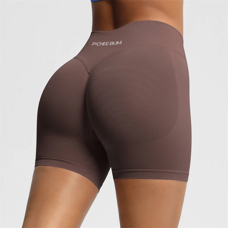 BUM Shaping Yoga Shorts Woman Stretch Breathable Peach Hip Fitness Running Shorts Hip High Stretch Impact Wicks Gym Shorts