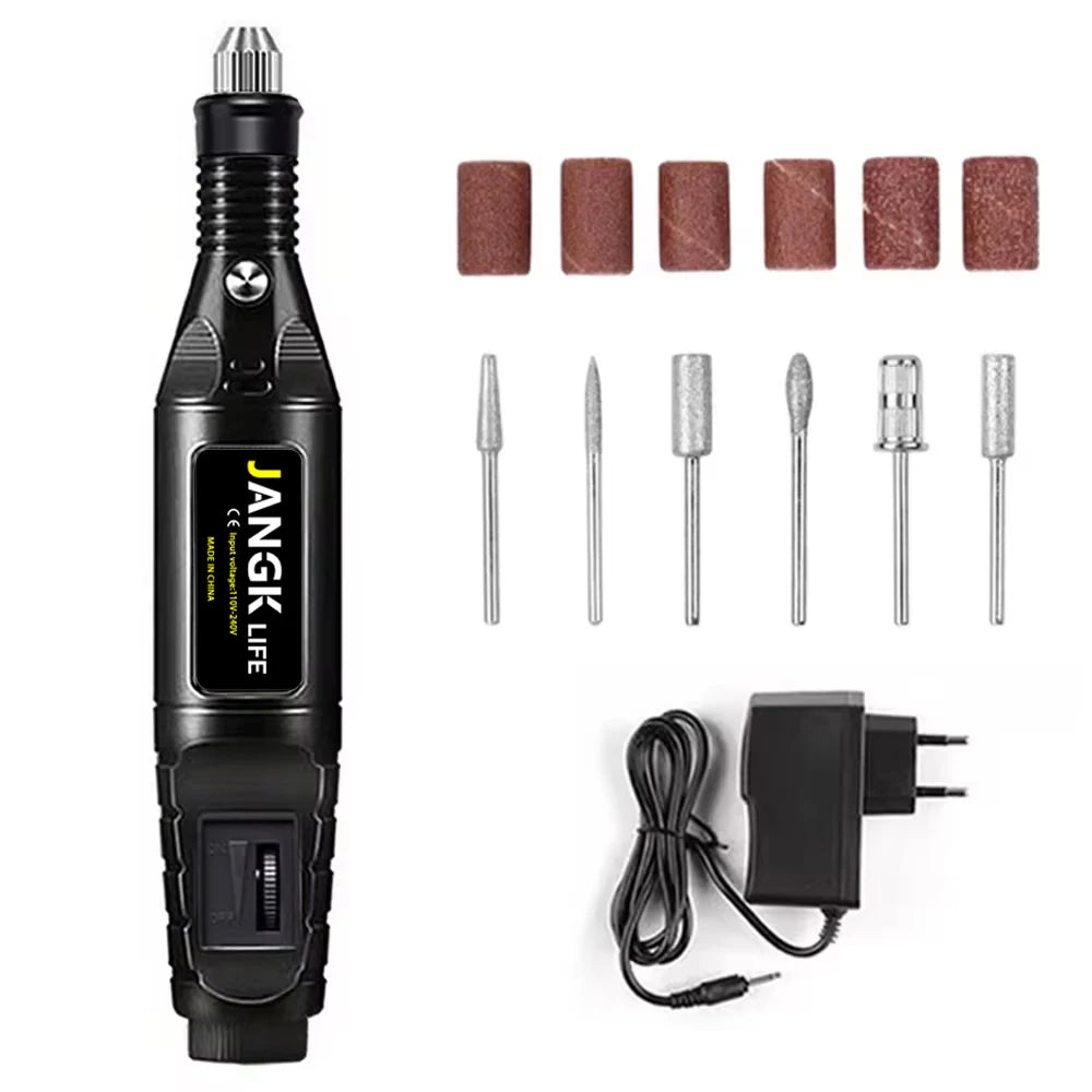 JANGKLIFE110-220V polishing and drilling, high-power grinder and 211pcs set, cutting, engraving, multi-function electric grinder