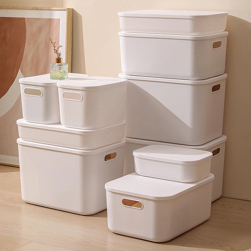 Household Miscellaneous Storage Box,Desktop Cosmetic Organizer,Multi-functional Storage Basket, Wardrobe and Clothes Storage Box