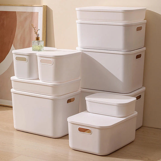 Household Miscellaneous Storage Box,Desktop Cosmetic Organizer,Multi-functional Storage Basket, Wardrobe and Clothes Storage Box
