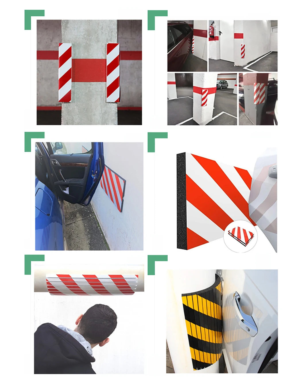 Car Door Edge Protector Foam Bumper Guard Anti-Scratch Adhesive Garage Wall Corner Protector Parking Safety Warning Accessories