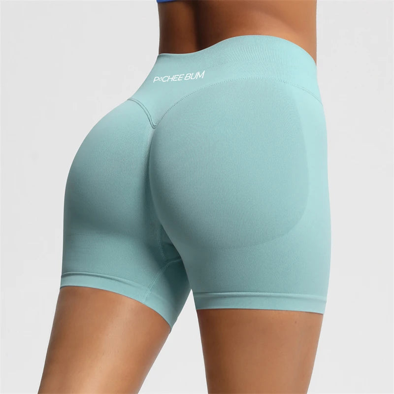 BUM Shaping Yoga Shorts Woman Stretch Breathable Peach Hip Fitness Running Shorts Hip High Stretch Impact Wicks Gym Shorts