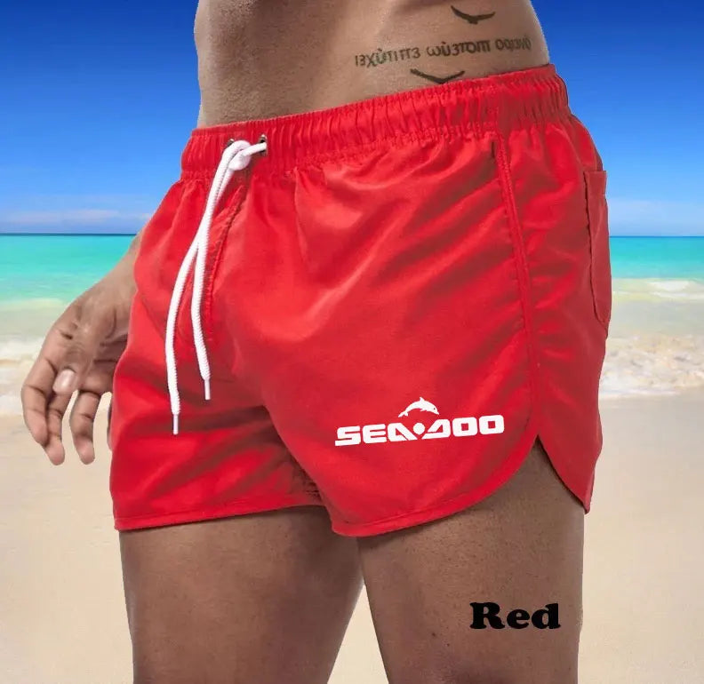 Summer sea Doo Casual Shorts Men Boardshorts Breathable Beach Shorts Comfortable Fitness Sports Short Pants Male bermudas