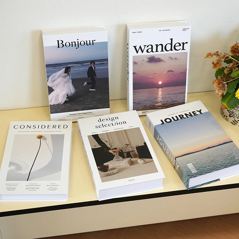 Fashion Fake Books Decoration Luxury Decorative Book Living Room Decor Simulation Book Home Decor Aesthetic Room Ornament
