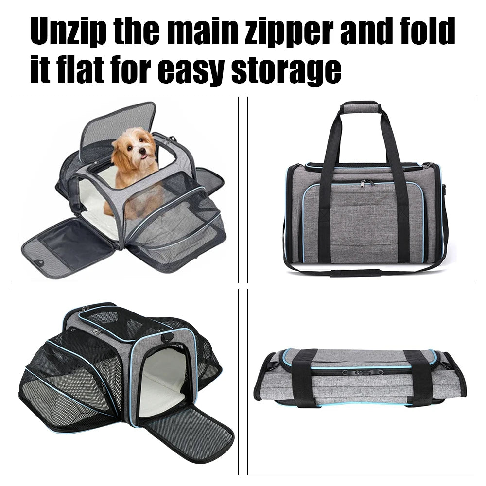 Portable Pet Carrier Bag Pet Supplies Cat Travel Bag Dogs Cats Ventilate Transport Bag Breathable