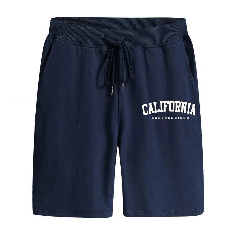 Summer Mens Shorts Printing Casual Short Trouser Gym Fitness Sports Sportswear Daily Morning Run Man Shorts Jogging Knee Pants