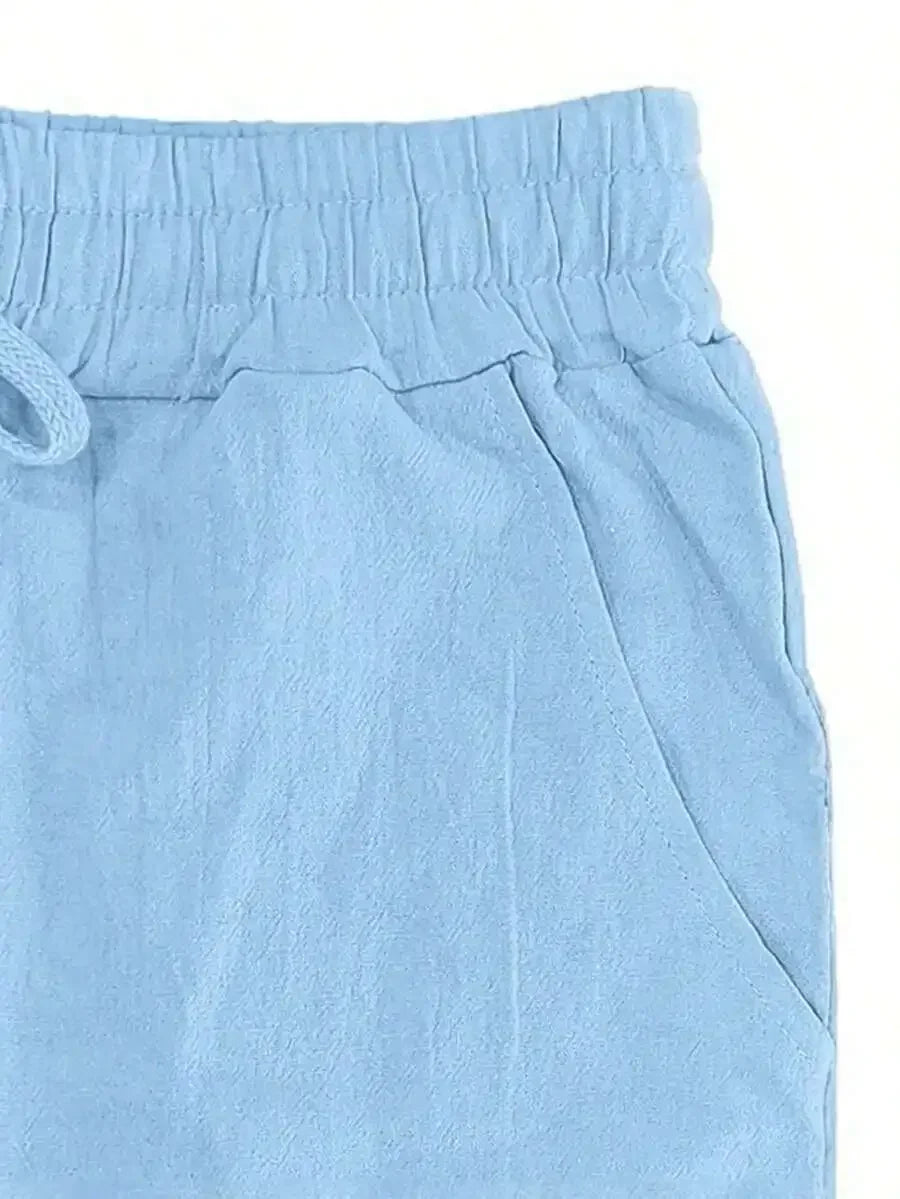 Men's Linen Wide Leg Casual Pants Are Loose Fitting, Breathable And Comfortable, Suitable For All Seasons And Versatile